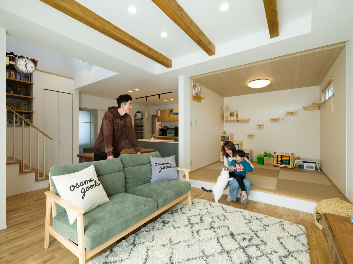 アルネットホーム 【間取り有】猫も人もあたたかく包むやさしい極暖の家の建築実例画像2