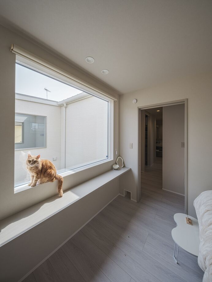 アルネットホーム 【間取り有】中庭の光で猫と日向ぼっこ　まるで美術館な白い邸宅の建築実例画像10