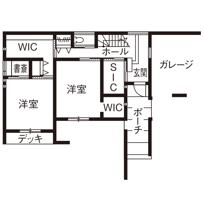 三昭堂 【一宮市/間取り図/ビルトインガレージ】モデルハウスを参考にデザイン！近隣環境の事も考えた工夫満載の家の間取り図（3LDK）1階