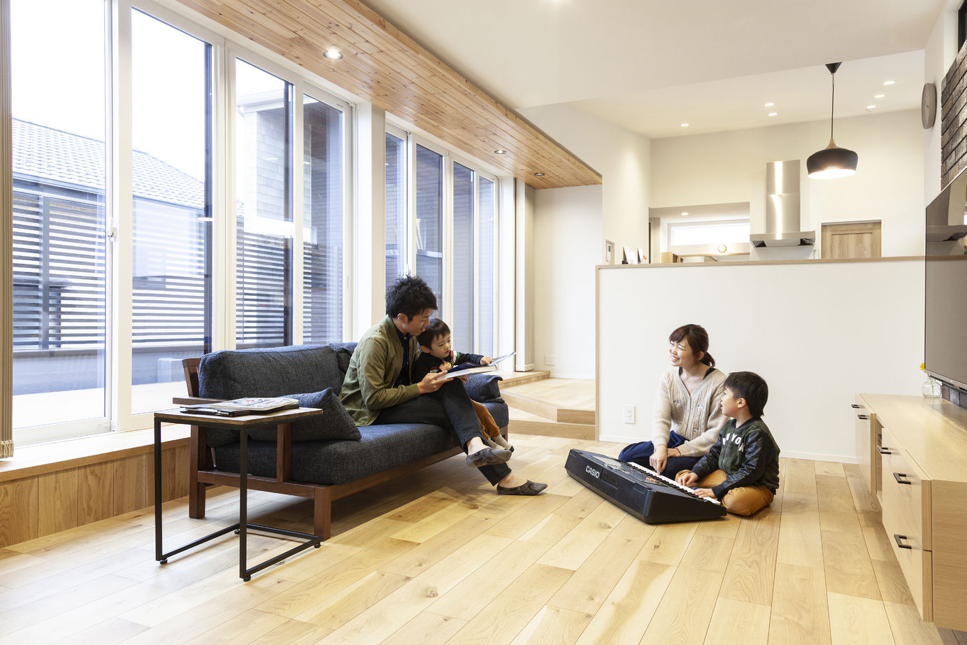 三昭堂 【一宮市/間取り図/ビルトインガレージ】モデルハウスを参考にデザイン！近隣環境の事も考えた工夫満載の家の建築実例画像5