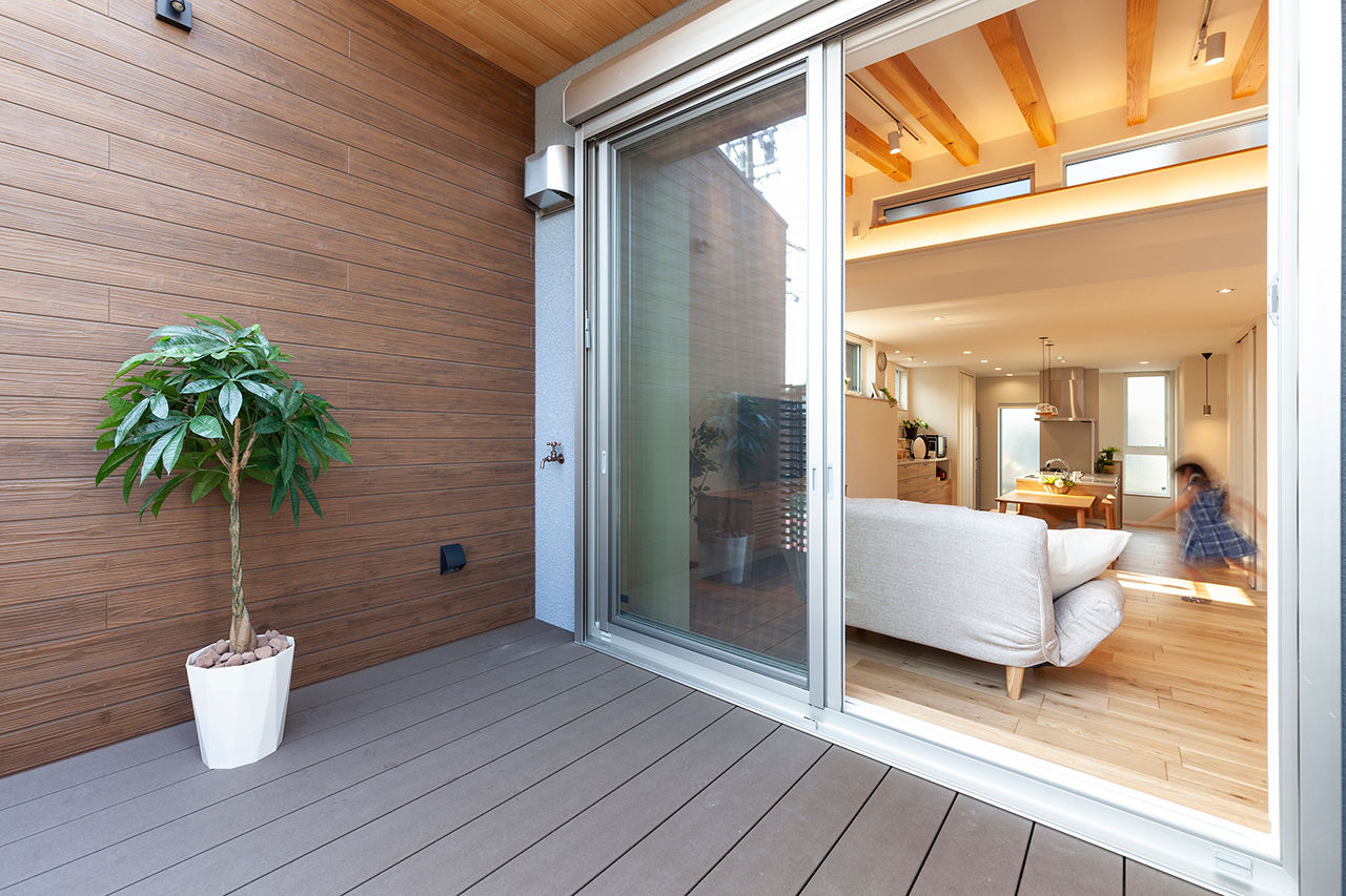 三昭堂 【一宮市】土地の高低差を活かした間取り設計。スキップフロアで縦の空間を使い開放感のあるおしゃれな実例の建築実例画像7