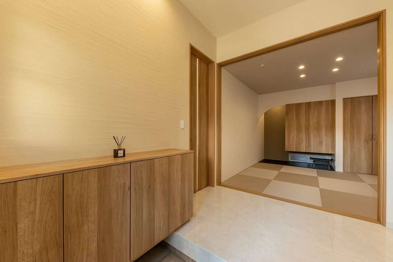 三昭堂 【愛知県/間取り図】LDKにスタディスペースを設けた、子ども4人の6人家族がお互いを感じるおしゃれな実例の建築実例画像4