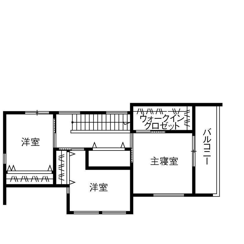 三昭堂 【弥富市/ガレージ/ダウンリビング】インナーガレージのあるLCCM住宅の間取り図（3LDK）2階