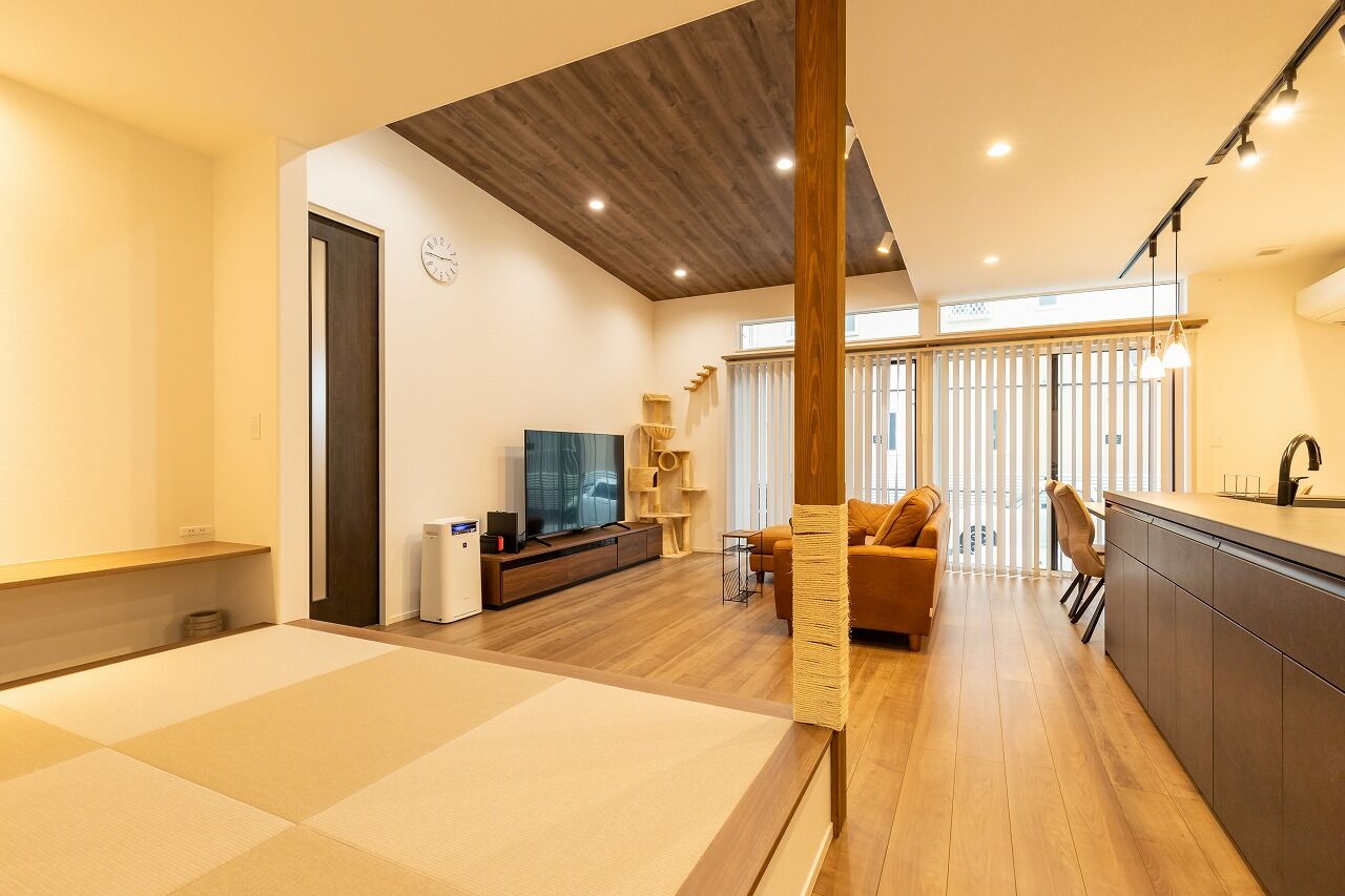 三昭堂 【津島市/L字型/キャットウォーク】愛猫と暮らす開放的でスタイリッシュな平屋の建築実例画像4