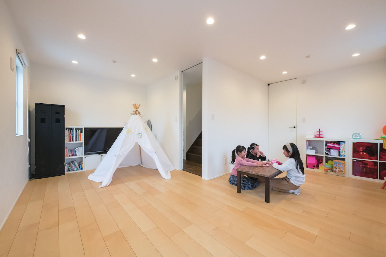 ビクトリーホーム 【2204万円/吹き抜け/間取り図 】可変性のある間取り。ライフスタイルや子どもの成長に寄り添う注文住宅の建築実例画像8