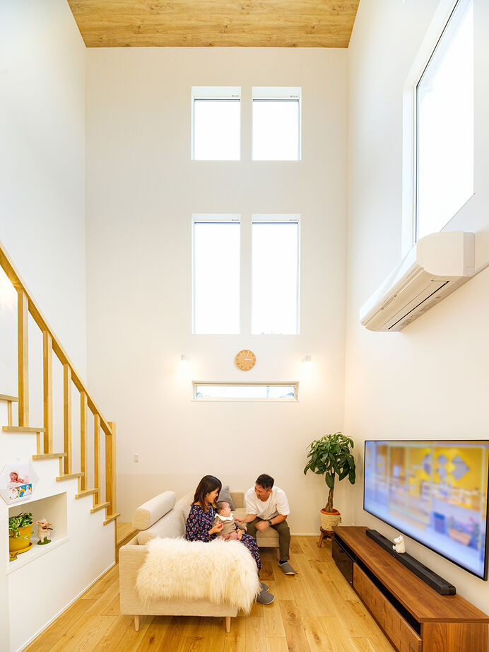 ビクトリーホーム 【2000万円台/店舗併設/吹き抜け/間取り図】開放的な大空間リビングと北欧スタイルな外観の長期優良住宅の建築実例画像3