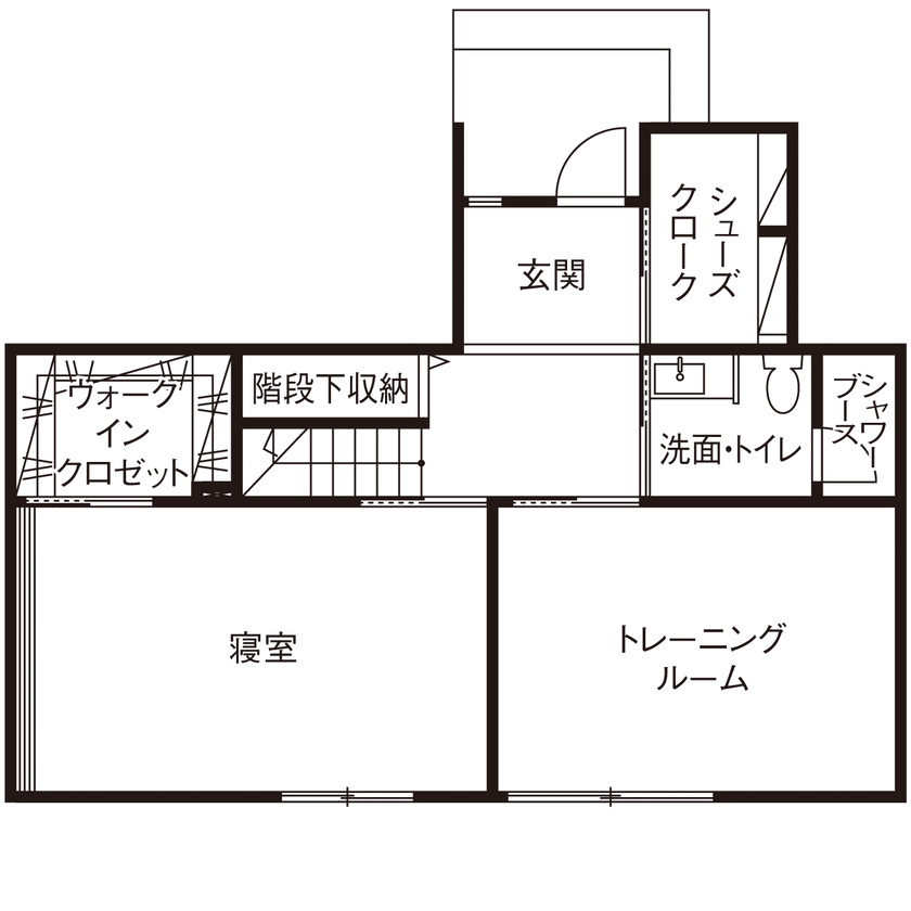 ビクトリーホーム 【4000万円台/間取図有/2階リビング】ラグジュアリーな湘南ライフを愉しむ。気密値0.16の優れた性能も魅力の間取り図（2LDK）1階
