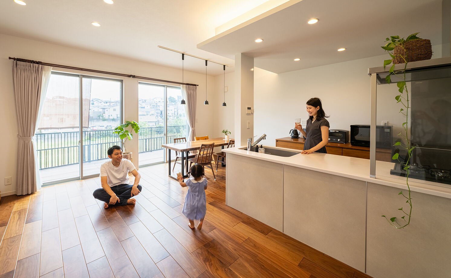 アークホーム　一級建築士事務所 【2000万円台/家事をラクに/間取り図有】建築士ならではのアイデアに注目！開放的で爽やかなパノラマLDKの建築実例画像3