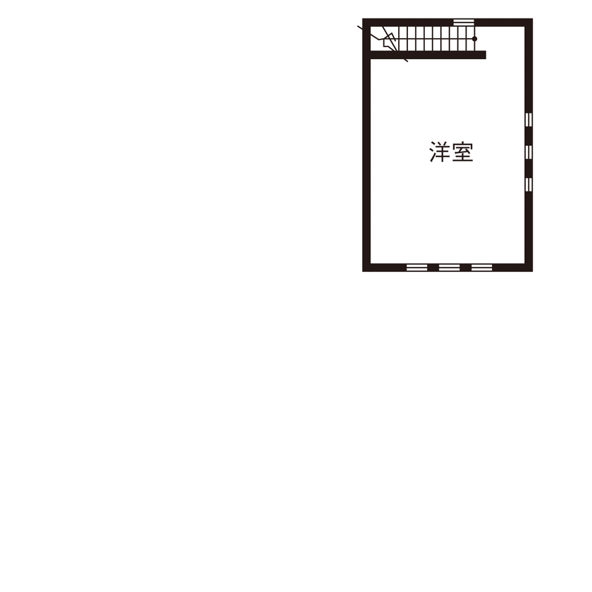 アークホーム　一級建築士事務所 【3000万円台/吹抜け/中庭/間取り図有】ライトコートで内と外をつないだ、自然の心地よさあふれる邸宅の間取り図（4LDK）3階