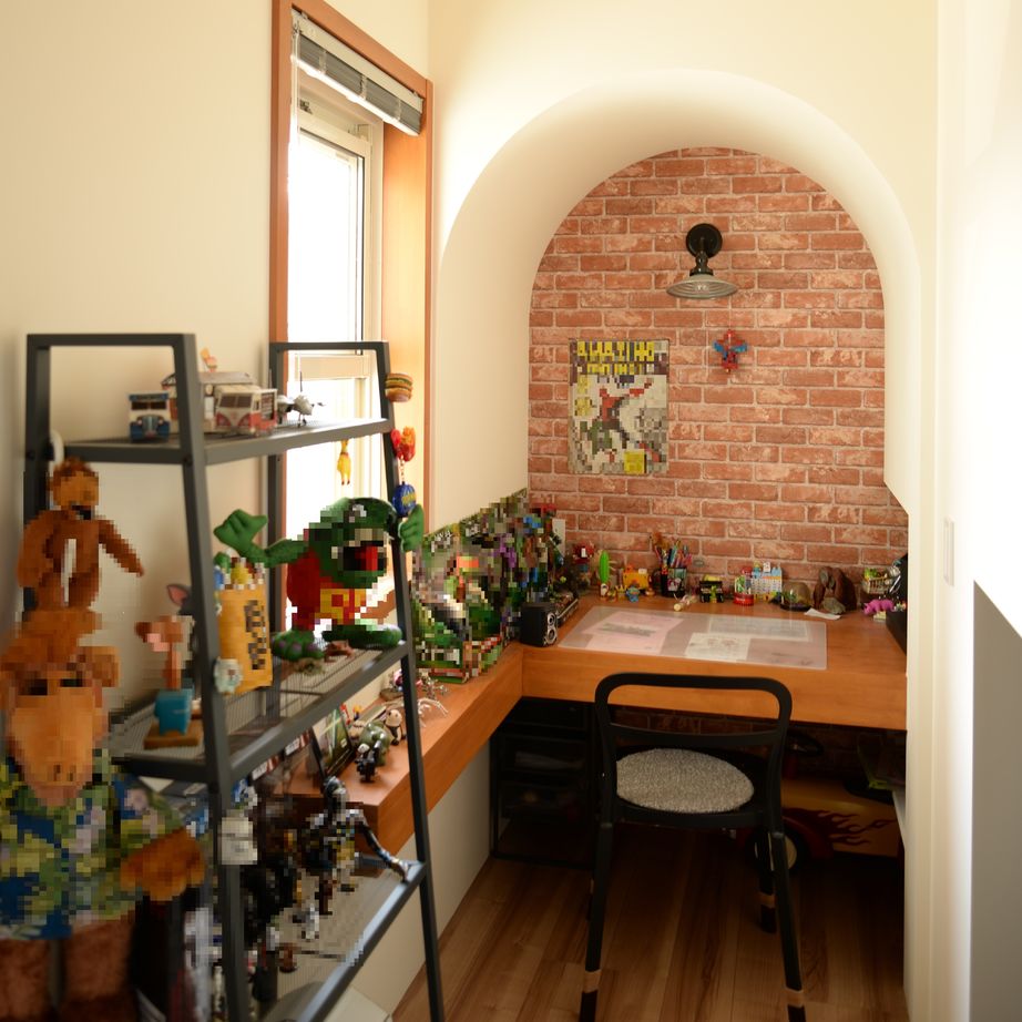 エクリュ 【坂井市/キッズリビング/個性に合わせた子供部屋/ウッドデッキ/ペットと暮らす】遊び心溢れる家の建築実例画像8