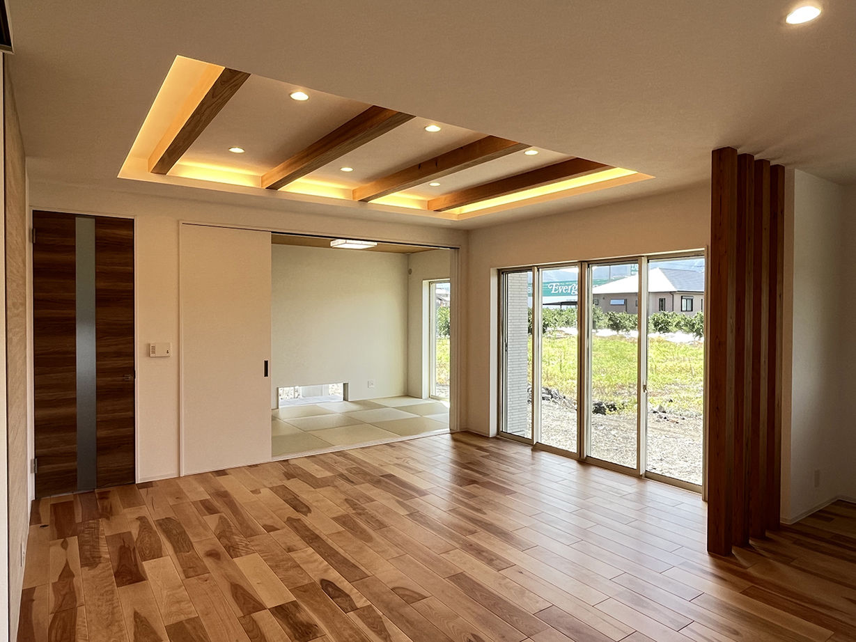 明建ハウス 【和歌山県／3000万円台／平屋／間取り図あり】庭とつながる豊かな暮らし、子育て世代の平屋住宅の建築実例画像2