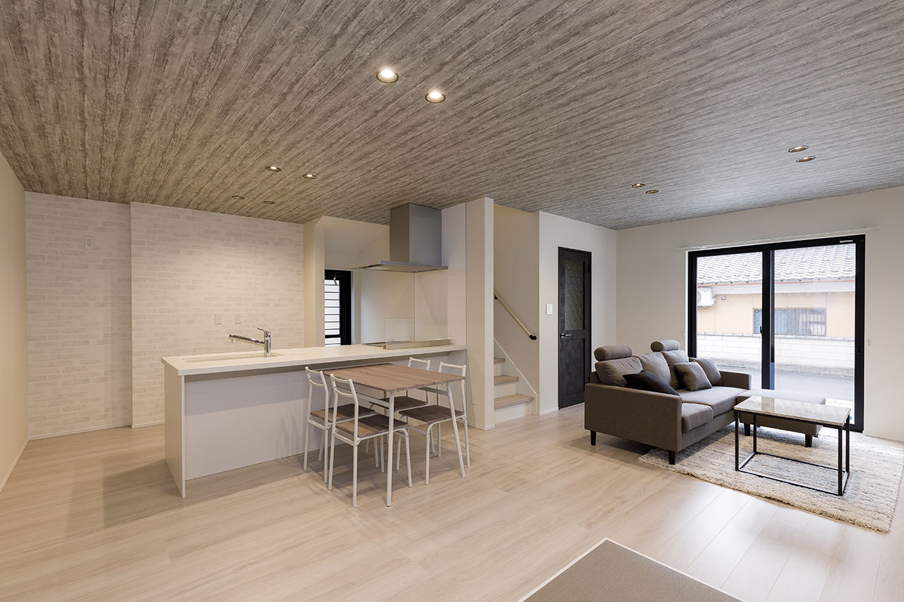 ａｒｄ（アルデ） 【1000万円台/リビング階段/土間収納】白×黒にレンガや木目調がアクセントのブルックリンスタイルの建築実例画像3