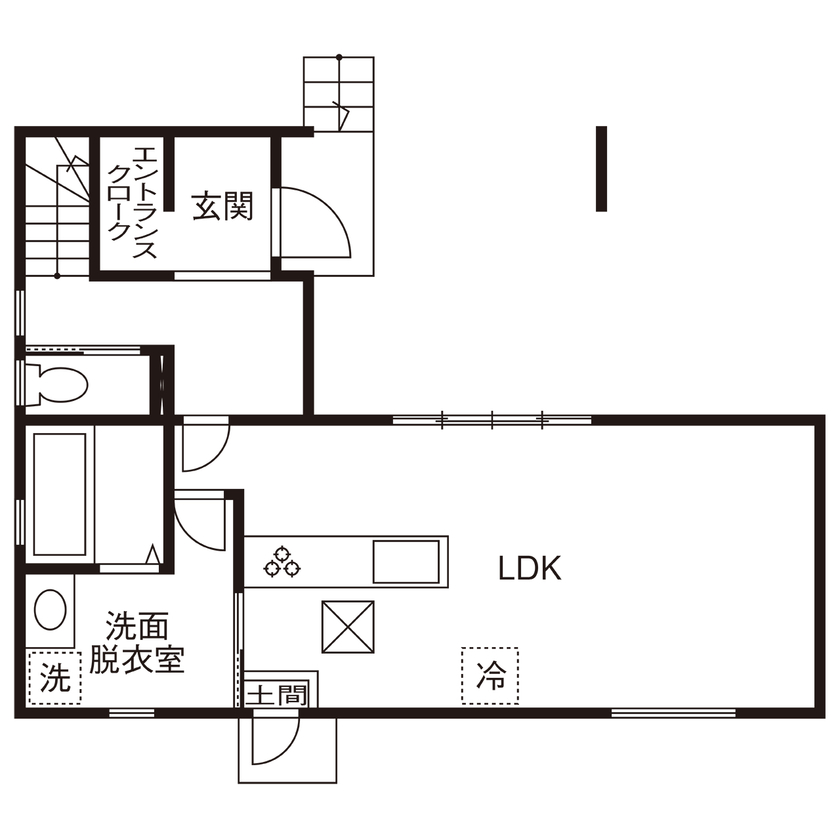 ａｒｄ（アルデ） 【1000万円台/間接照明/半ビルトインガレージ】街中で上質なくつろぎ感が得られる、ホテルライクな住まいの間取り図（3LDK）1階
