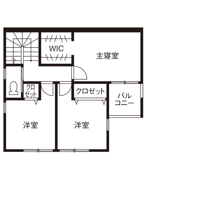 ａｒｄ（アルデ） 【1000万円台/間接照明/半ビルトインガレージ】街中で上質なくつろぎ感が得られる、ホテルライクな住まいの間取り図（3LDK）2階
