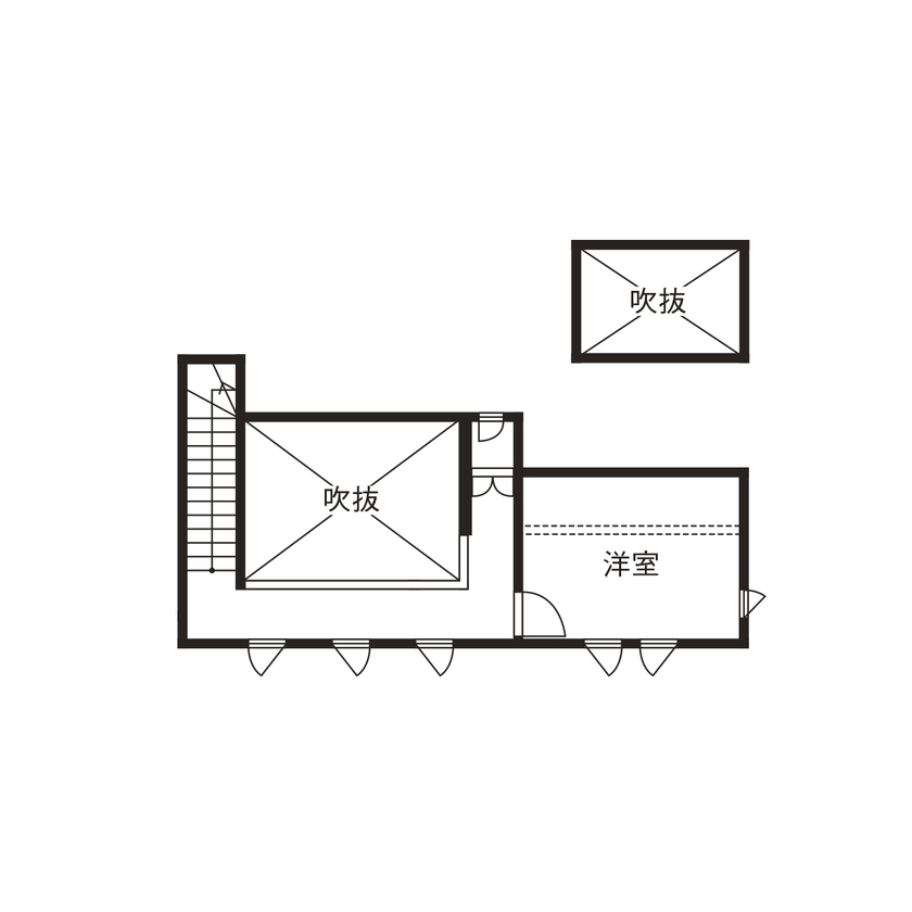 コンチネンタルホーム 【平屋/間取り図有】新たな生活様式を取り入れた、お家で仕事も趣味も楽しむことができる快適空間の間取り図（3LDK）ロフト