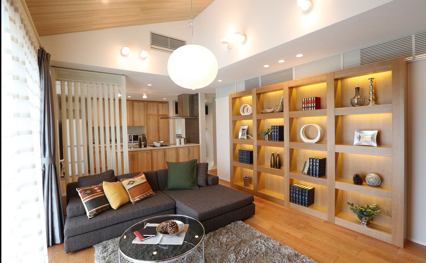 コンチネンタルホーム 【平屋/間取り図有】風や陽光、緑の輝き。四季の移ろいを身近に感じる暮らしの建築実例画像9