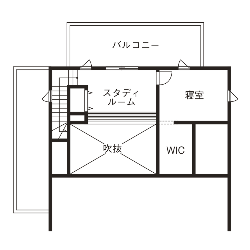 コンチネンタルホーム 【平屋/間取り図有】片流れの大屋根の1階で完結できる平屋暮らしの間取り図（3LDK）ロフト