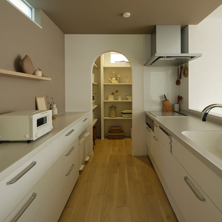 マルマインハウス 【大和郡山市/2000万円台/30坪/2階建て/間取図】白×くすみカラーで映える、生活感を隠した癒しの家の建築実例画像3