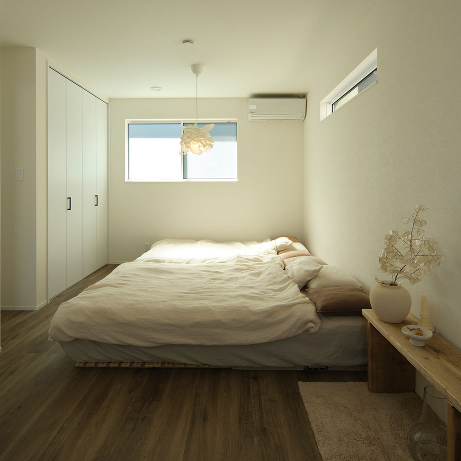 マルマインハウス 【大和郡山市/2000万円台/30坪/2階建て/間取図】白×くすみカラーで映える、生活感を隠した癒しの家の建築実例画像9