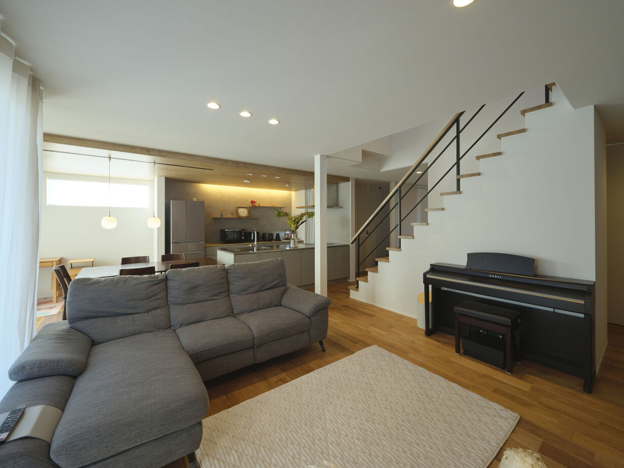 マルマインハウス 【桜井市/二世帯住宅/半平屋】距離感と一体感を両立した家族思いの二世帯住宅の建築実例画像5