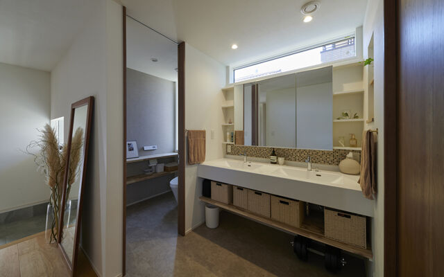 マルマインハウス 【奈良市/家事動線/半平屋】経年変化と陰影を楽しみ丁寧にくらす家の建築実例画像6