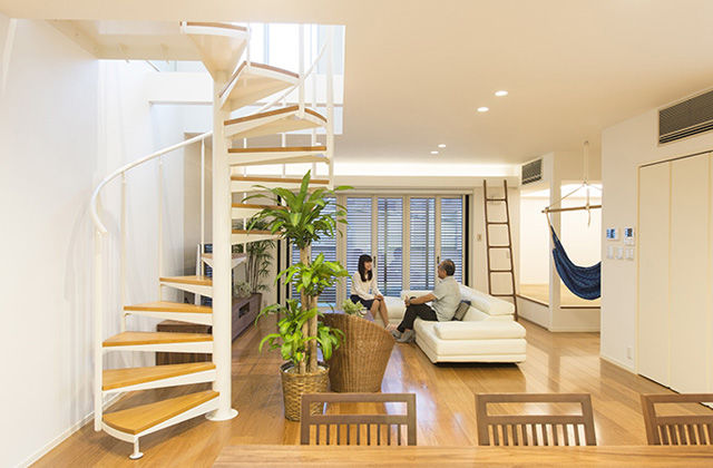 トヨタホーム 【３階建て実例】親・子・孫の3世代が快適に暮らすゆとりを持った都市の家の建築実例画像2
