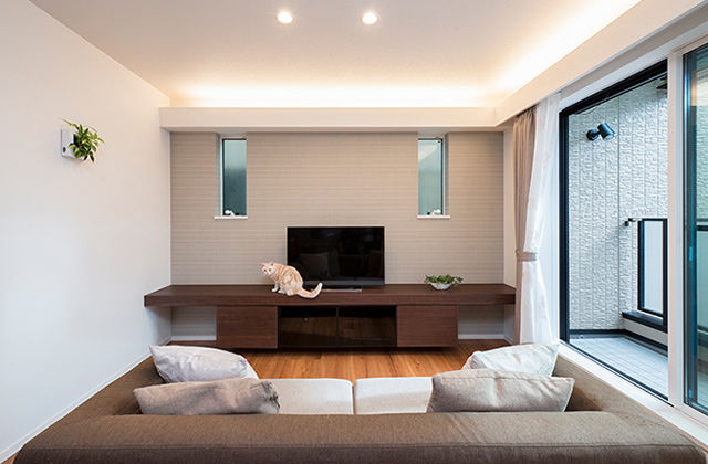 トヨタホーム 親子それぞれのライフスタイルを大切に。都市の限られた敷地でも心地よい二世帯住宅の建築実例画像2