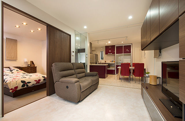 トヨタホーム 親子それぞれのライフスタイルを大切に。都市の限られた敷地でも心地よい二世帯住宅の建築実例画像5