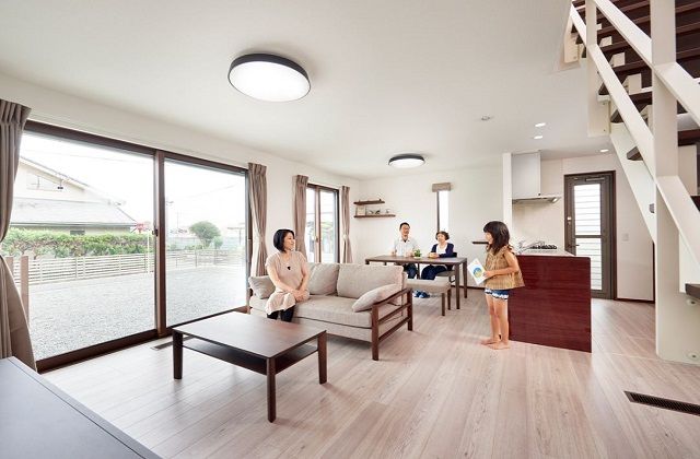 トヨタホーム 全館空調「スマート・エアーズ」で家族みんなが快適。大空間LDKのある二世帯住宅の建築実例画像2