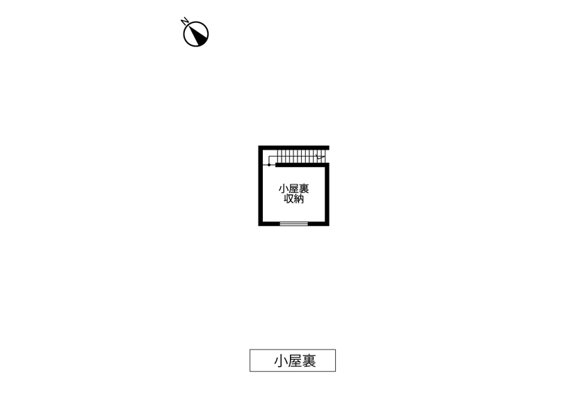 トヨタホーム 周囲の緑や美しい眺望を間近で感じられる、高台の住まいの間取り図（3LDK）小屋裏