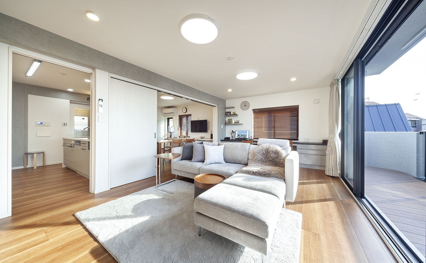 RC design 【間取り図有/３階建て/ガレージ】3階だからできる眺望のいいリビングと防音遮音で実現する趣味の暮らしの建築実例画像3