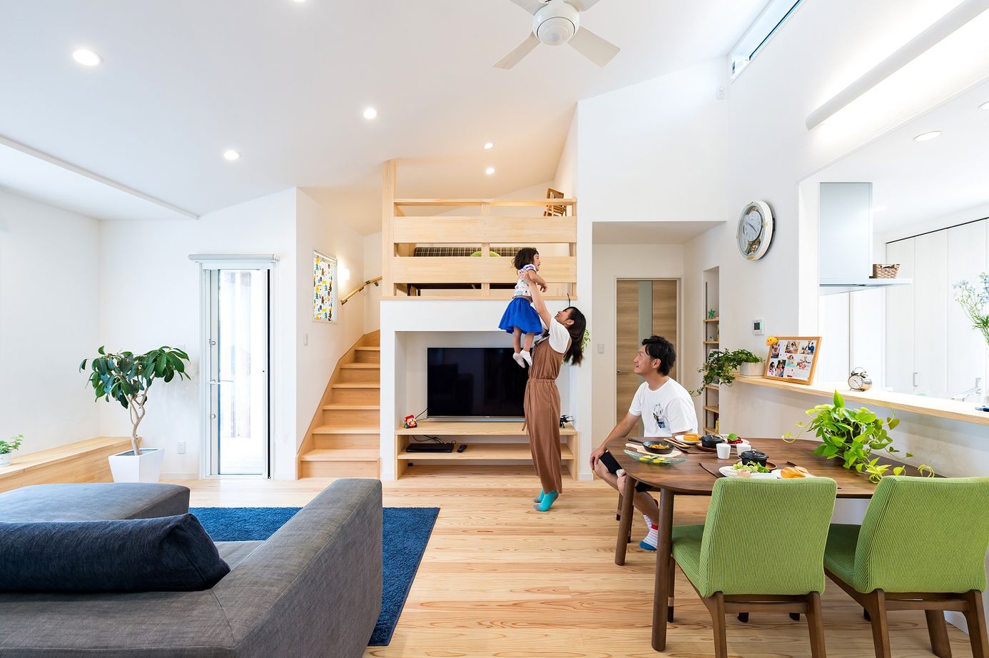 大進建設 【平屋】モデルハウスの心地よさを実現　自然素材あふれる清々しい空間の建築実例画像2