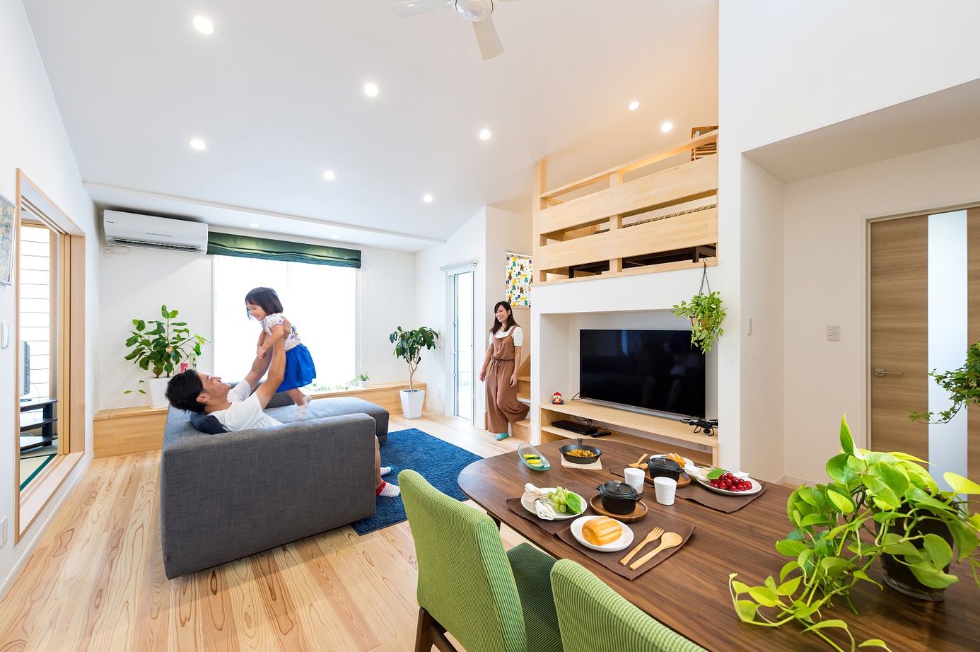 大進建設 【平屋】モデルハウスの心地よさを実現　自然素材あふれる清々しい空間の建築実例画像3