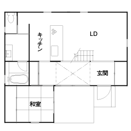 D'S STYLE（ディーズスタイル） 【1500～2000万円/守口市】ウッドデッキが気持ちいい家＜間取り有＞の間取り図（4LDK）1階