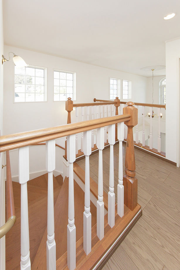 エステート白馬 【1000万円台|20坪台|吹き抜け】爽やかなブルーとホワイトで演出したお洒落なアメリカンハウスの建築実例画像5