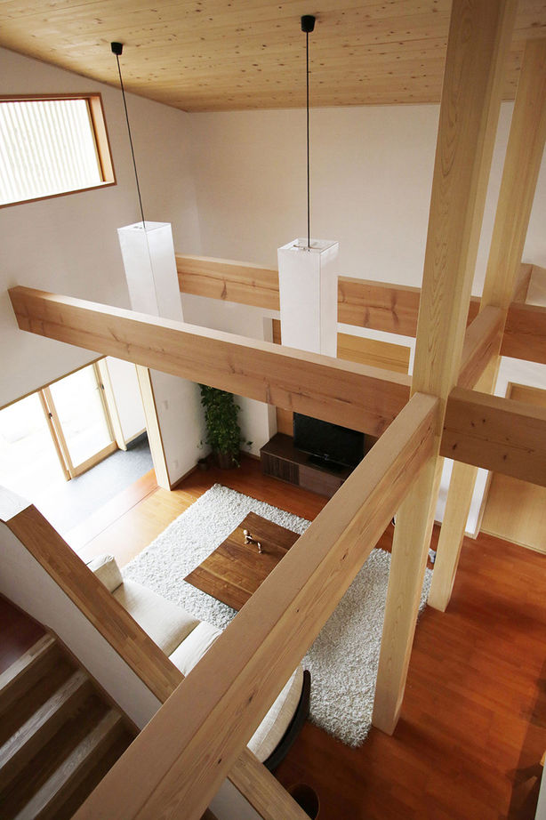 エステート白馬 【4000万円台|80坪台|吹き抜け】和の趣を大切に。大屋根の重厚感が印象的な外観の和モダンな家の建築実例画像5