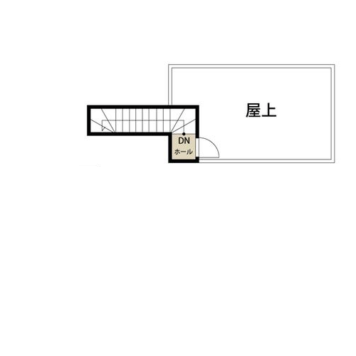 エステート白馬 【2500万円／収納充実／屋上／間取図】「+（プラス）ストレージ」や大容量のロフト、開放的な屋上のある家の間取り図（4LDK+収納＋屋上）屋上