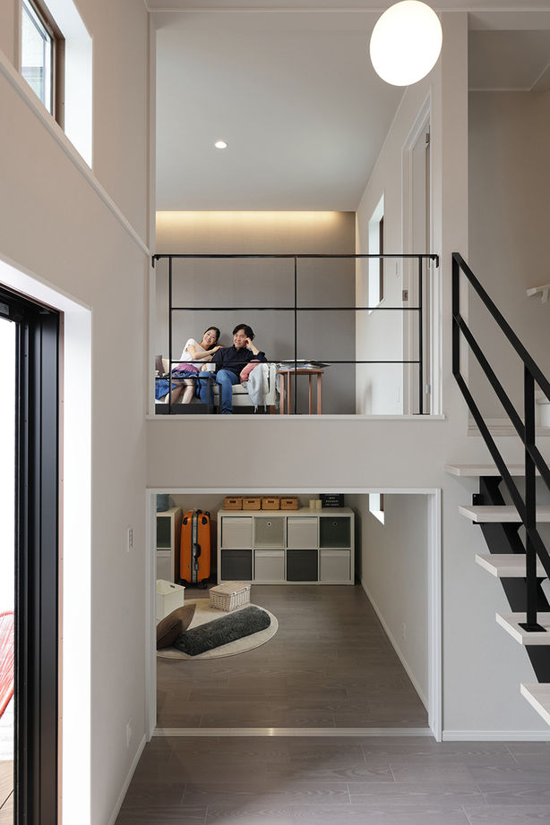 エステート白馬 【2500万円／収納充実／屋上／間取図】「+（プラス）ストレージ」や大容量のロフト、開放的な屋上のある家の建築実例画像4