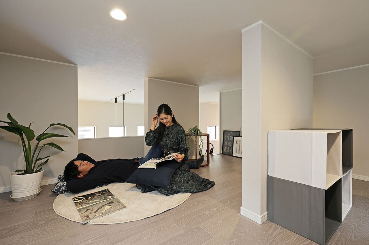 エステート白馬 【2500万円／収納充実／屋上／間取図】「+（プラス）ストレージ」や大容量のロフト、開放的な屋上のある家の建築実例画像7