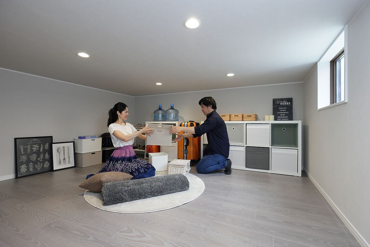 エステート白馬 【2500万円／収納充実／屋上／間取図】「+（プラス）ストレージ」や大容量のロフト、開放的な屋上のある家の建築実例画像8