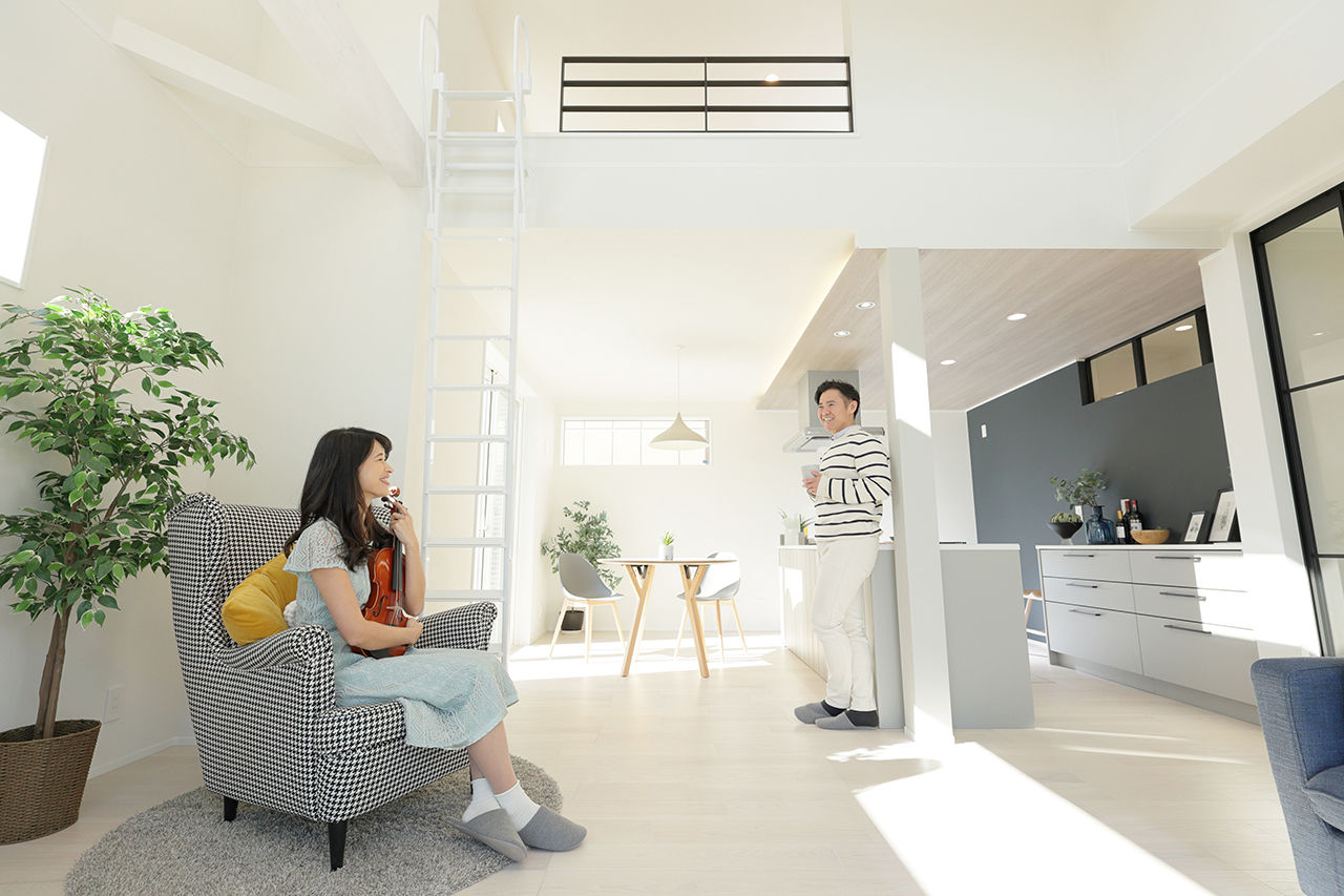 エステート白馬 【3000万円台／延床36.4坪／収納充実／屋上】子どもと楽しく暮らす。シンプルお洒落なカフェスタイルの家の建築実例画像7