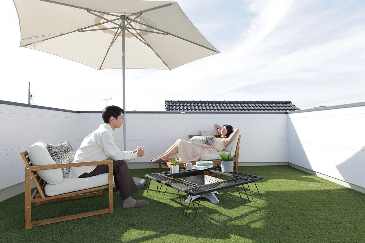 エステート白馬 【2500万円台／延床39坪／家事動線／吹抜】仲間が気軽に集まる、楽しく暮らせるガレージハウスのある住まいの建築実例画像3