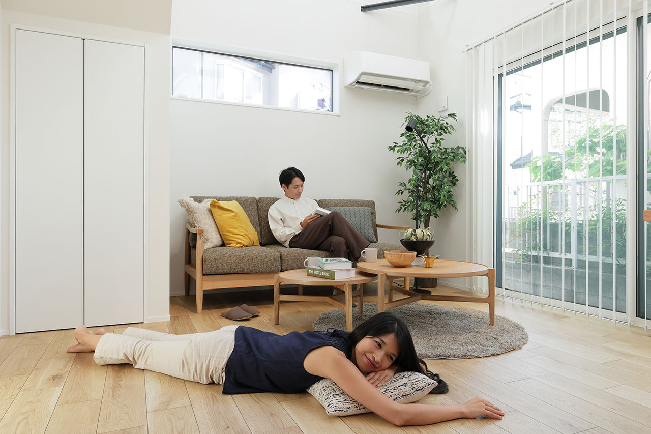 エステート白馬 【2500万円台／延床39坪／家事動線／吹抜】仲間が気軽に集まる、楽しく暮らせるガレージハウスのある住まいの建築実例画像6