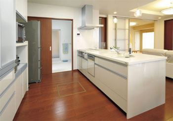 岡本住建 広々空間を生かした明るい家テクノストラクチャーで実現の建築実例画像3