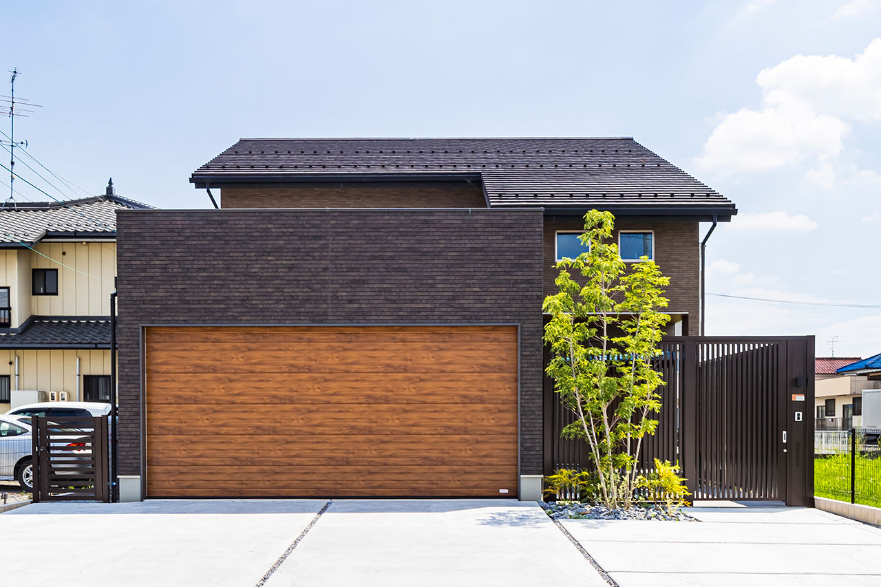 岡本住建 【3000万円台/ビルトインガレージ/薪ストーブ】テクノストラクチャー工法で叶えた26.9帖の大空間LDKの家の建築実例画像6