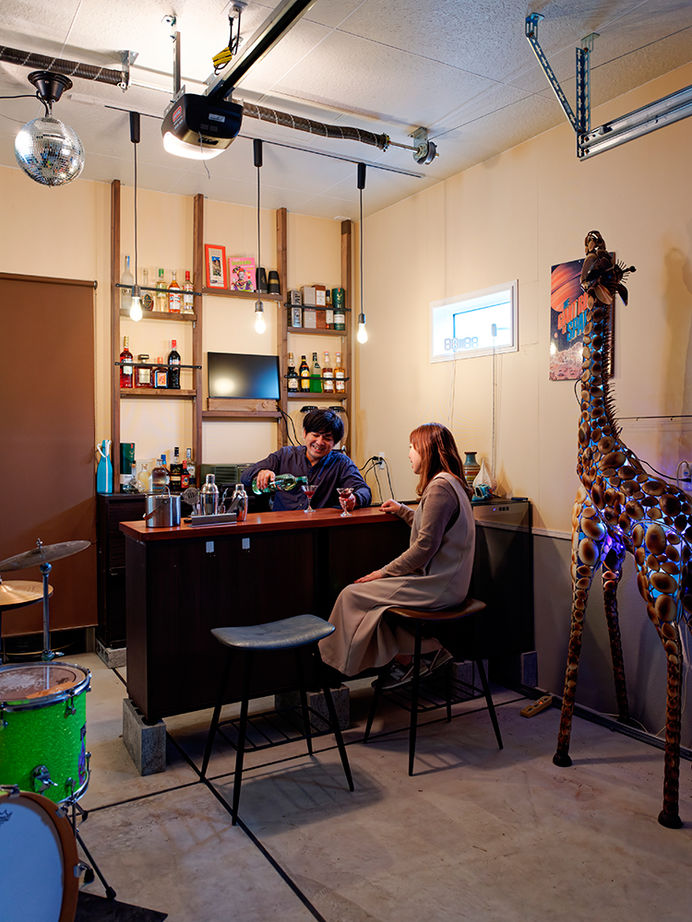 アサヒグローバルホーム 【1000万円台/間取り/約55坪/ガレージルーム】多趣味なパパのこだわり満載！BARとして楽しむガレージルームの建築実例画像3