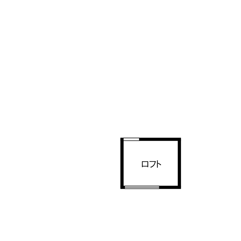 アサヒグローバルホーム 【1000万円台/間取り/30坪台/吹抜リビング】巧みな空間使いが光る擁壁を活かしたカーポートデッキがある家の間取り図（4LDK＋WIC＋ロフト）ロフト