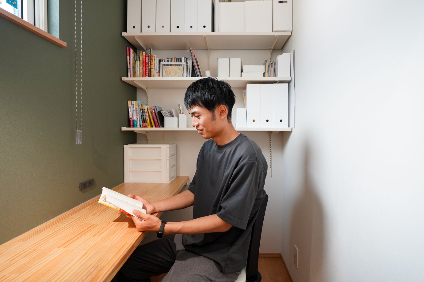 アサヒグローバルホーム 【2000万円台/間取り/40坪台/平屋】家事も育児もスムーズな塗り壁×ビルトインガレージがある和モダンの家の建築実例画像6