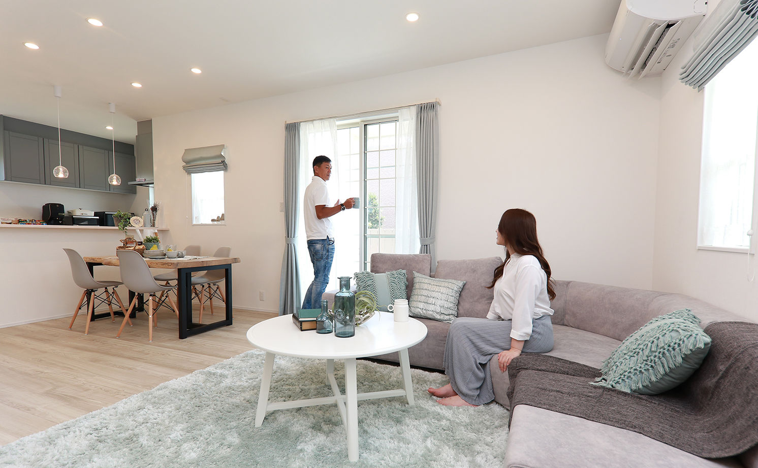 アサヒグローバルホーム 【1000万円台/間取り/30坪台/カフェ/スキップフロア】オープンデッキで過ごす、アーリーアメリカンな家の建築実例画像2