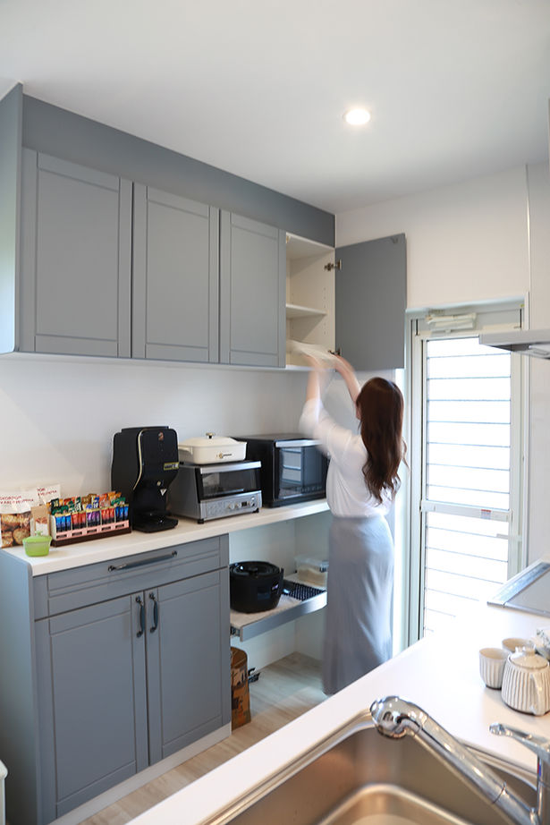 アサヒグローバルホーム 【1000万円台/間取り/30坪台/カフェ/スキップフロア】オープンデッキで過ごす、アーリーアメリカンな家の建築実例画像7